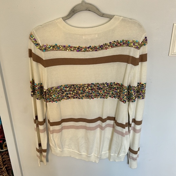KENAR sequin long sleeve sweater - Picture 3 of 3